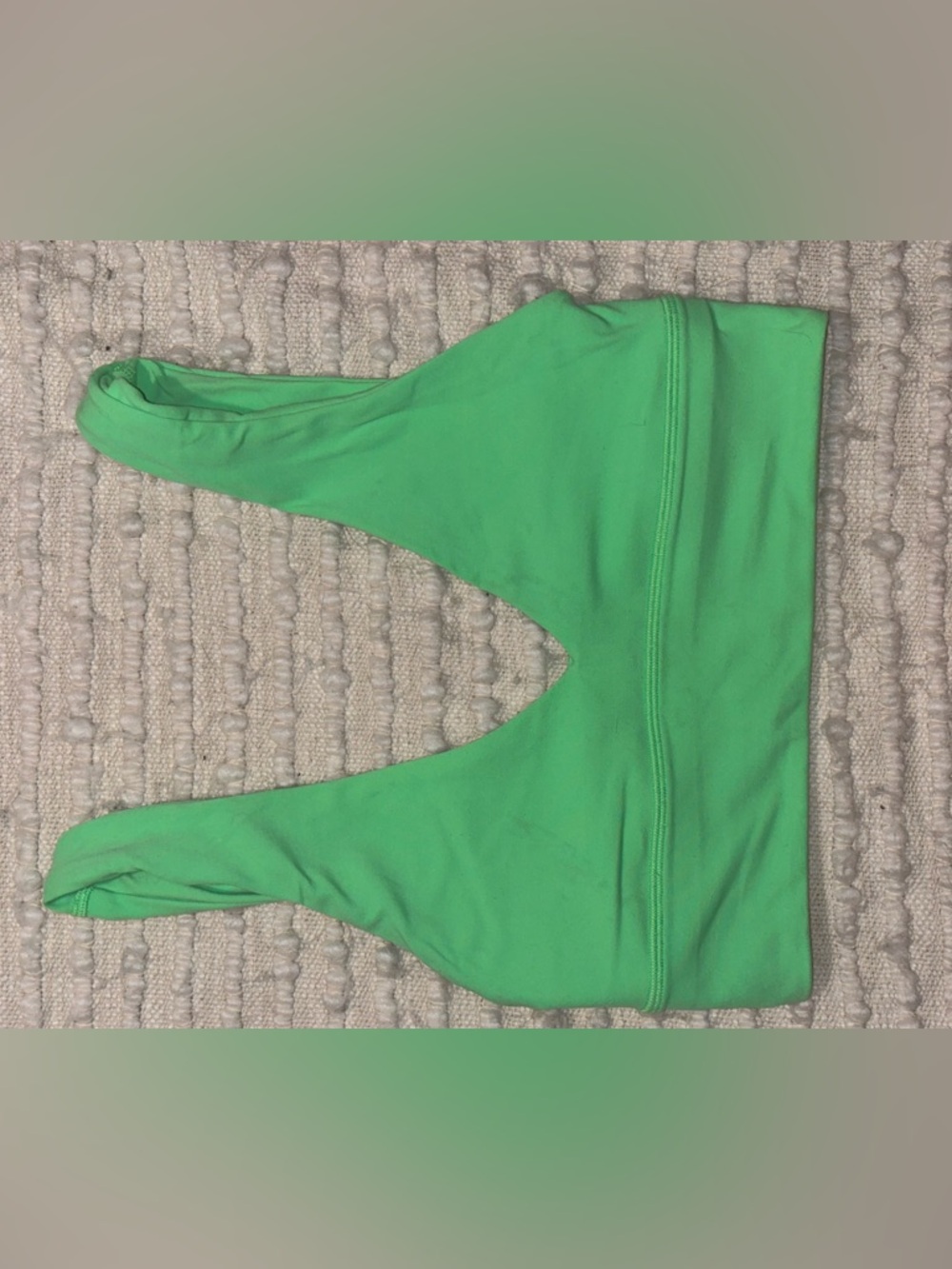 lululemon athletica Bright Green Scoop Neck Sports Bra